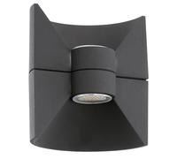 Applique extérieure REDONDO IP44 LED 2X2,5W en fonte d'aluminium gris anthracite 160x0x175mm