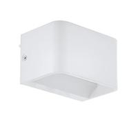 Eglo LED Applique murale Sania 4, applique murale 1 flamme, minimalisme, spot mural intérieur en aluminium, lampe de salon, lampe de couloir blanche, L 13 cm