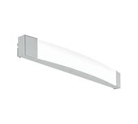 Eglo LED Applique murale Siderno, applique 1 flamme, lampe miroir LED en acier et plastique, lampe salle de bain chromée satinée, lampe LED pour pièces humides, IP 44, L 58 cm