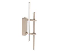 Eglo LED Applique Trepiliano, lumière murale intérieure avec éclairage indirect, lampe de chambre en forme pour barre, métal couleur sable, blanc chaud