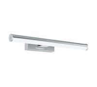 EGLO LED Applique Vadumi, lampe miroir, applique murale en plastique, lampe | de salle de bain chromée et blanche, LED pour pièces humides lumière neutre, IP44, longueur 40 cm