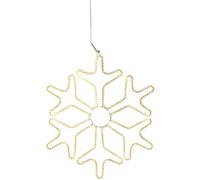 Eglo LED décoration de fenêtre suspendue Tapesil, déco lumineuse, lampe décorative flocon pour neige, acier, plastique blanc, transparent, blanc chaud, IP44