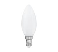 Eglo LED E14 Lampe, Kerzenlampe Milchglas, LED Leuchtmittel, 4 Watt (entspricht 40 Watt), 470 Lumen, E14 LED warmweiß, 2700 Kelvin, Glühlampe C35, Ø 3,5 cm