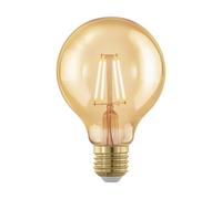 EGLO LED E27 dimmable, ampoule Golden Vintage, globe LED pour éclairage rétro, 4 Watt (équivalent à 30 Watt), 320 Lumen, E27 LED blanc chaud, 1700 Kelvin, ampoule LED, ampoule Edison G80, Ø 8 cm