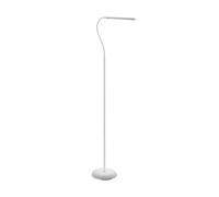 Eglo LED Lampadaire Laroa, lampadaire avec commande tactile, intensité réglable par paliers, lampe sur pied en plastique blanc, lampe de bureau LED lumière neutre