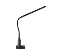 Eglo LED Lampe à pince Laroa, lampe à pince avec commande tactile, dimmable | par paliers, lumière neutre, lampe de bureau en plastique, spot à pince noir, lampe de lecture LED avec pince