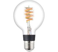 Eglo LED Lampe Connectée Spirale Globe G80 4,9W=35W E27 Clair RGBW App