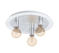 Eglo LED lampe de plafond Passano, plafonnier 3 flammes vintage rétro