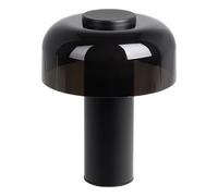 Eglo LED Lampe de table extérieure Ponente, lampe de chevet tactile à intensité variable, luminaire d'extérieur rechargeable sans fil, métal et plastique noir, blanc chaud - neutre, IP44
