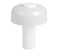 Eglo LED Lampe de table extérieure Ponente, lampe de chevet tactile à intensité variable, luminaire d'extérieur rechargeable sans fil, métal et plastique blanc, blanc chaud - neutre, IP44
