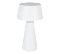 Eglo LED Lampe de table extérieure Scorrano, lampe de chevet tactile à intensité variable, luminaire d'extérieur sans fil, rechargeable par USB, plastique blanc, blanc chaud - froid, IP44