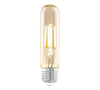 Eglo LED Lampe E27, Amber Vintage Glühbirne in Röhrenform, Retro