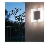 Eglo LED Lumière Extérieure Applique Murale Sitia Nickel Mat IP44 10W 1100lm