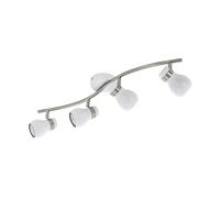 EGLO LED Plafonnier Arboledas, projecteur de plafond, acier blanc, nickel