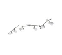 EGLO LED Plafonnier Arboledas, projecteur de plafond, acier blanc, nickel