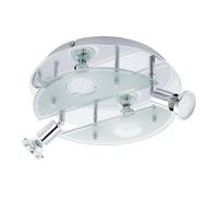 Eglo LED Plafonnier Cabo 1, lampe de plafond à 4 lumières, spot de plafond