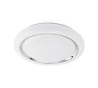 Eglo LED Plafonnier Capasso, lampe murale 1 flamme avec anneau chromé