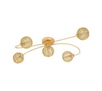 EGLO LED Plafonnier Caris 1, lampe de plafond 5 flammes moderne, lampe de