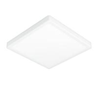 Eglo LED Plafonnier extérieur Argolis 2, éclairage d'extérieur pour mur et plafond, luminaire en métal et plastique blanc, blanc chaud, IP44, 28,5 cm