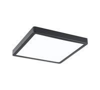 Eglo LED Plafonnier extérieur Argolis 2, luminaire extérieur pour mur et plafond, plafonnier extérieur en métal noir et plastique blanc, blanc chaud, IP44, 28,5 cm