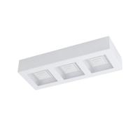 Applique/Plafonnier FERREROS LED 3X6,3W en acier blanc 370x140x60mm