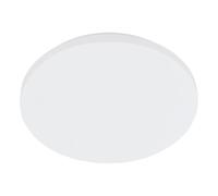 Eglo LED plafonnier Frania, lampe salle de bain, applique murale acier et