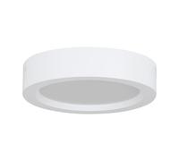Eglo LED plafonnier Idun-E, luminaire rond couloir, lampe de plafond pour chambre, plastique blanc, blanc chaud, Ø 16 cm