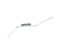 EGLO LED Plafonnier Lasana 2, lampe de plafond 3 flammes, matériaux :