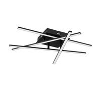 Applique/Plafonnier LASANO 3 LED 3X3,5W en acier et aluminium noir 500x145x90mm