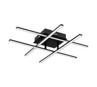 EGLO LED Plafonnier Lasana 3, lampe murale 4 flammes, plafonnier en acier