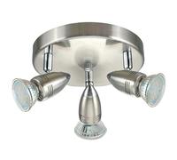 Eglo Spot Magnum Plafonnier Led en Acier 9 W Nickel Mat Chromé