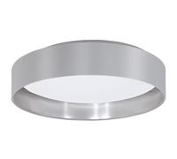 EGLO LED Plafonnier Maserlo, lampe textile 1 flamme, matériaux : acier