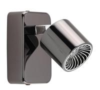EGLO LED Plafonnier Maurano, projecteur de plafond, aluminium moulé sous | pression nickel-noir, chrome, plastique chrome blanc chaud