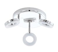 EGLO LED Plafonnier Oderzo 1, spot de plafond, plastique, acier chromé