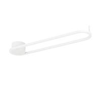 Eglo LED Plafonnier ovale Collecorvino, lampe de plafond pour salon, métal blanc, lumière salon blanc chaud-froid, 50 cm