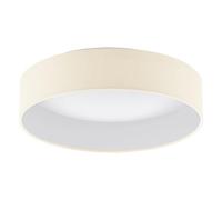 Eglo LED Plafonnier Palomaro, lampe de plafond en tissu, lampe de salon en