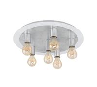 EGLO LED Plafonnier Passano, lampe de plafond 6 flammes vintage, rétro