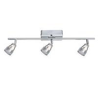 EGLO LED plafonnier Pecero, projecteur de plafond, acier chromé, plastique