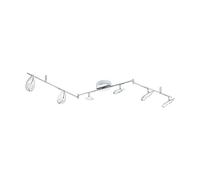 EGLO LED Plafonnier Pedregal, projecteur de plafond, acier chromé, blanc