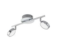 Eglo LED Plafonnier Salto, lampe de plafond 2 flammes, spot de plafond en