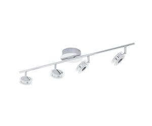EGLO LED Plafonnier Sarolo, projecteur de plafond, acier inoxydable chromé