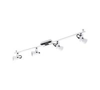 Spot TRILLO GU10 4X4,5W en acier blanc et noir 985x70mm