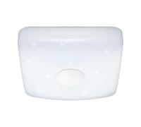 EGLO LED Plafonnier Voltago 2, 1 lampe avec effet cristal, télécommande