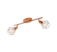 Eglo LED Plafonnier Zapata, lampe de plafond 2 flammes, spot plafond en