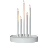 EGLO LED Porte-Bougie Deco, Lampe décorative Noël, décoration de fenêtre, déco en Acier et Plastique Blanc Chaud