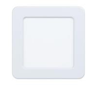 Luminaire encastrable FUEVA 5 LED 5,5W en acier blanc 117x117mm