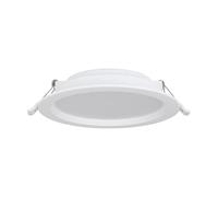 Eglo LED spot encastrable Idun-E, plafonnier à encastrer rond en plastique blanc, lampe de plafond encastrée, lumière blanc chaud, Ø 16,6 cm
