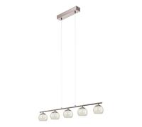 Eglo LED suspension Ascolese, lampe suspendue 5 flammes, suspension en