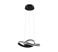 Suspension CORREDERA LED 34W en acier noir D500mm