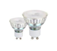 EGLO Lot de 2 ampoules LED GU10, lampes réflecteur, spots de 4,8 watts chacun (équivalent 35 watts), 400 lumens, blanc neutre, 4000 Kelvin, Ø 5 cm